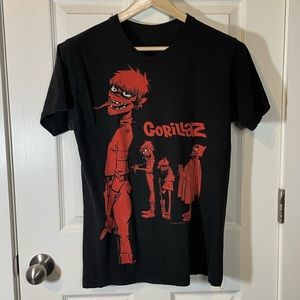 Gorillaz black Murdoc & Friends graphic band tee unisex sz M